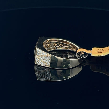 Diamond Rectangular Centerpiece Ring