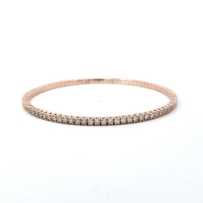 Halfway Flexible Bracelet 1/2 carat - Rose Gold