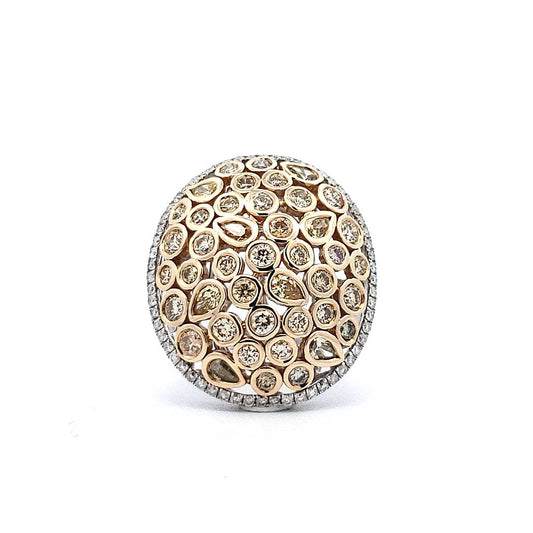 Bubble Dome Honeycomb Ring