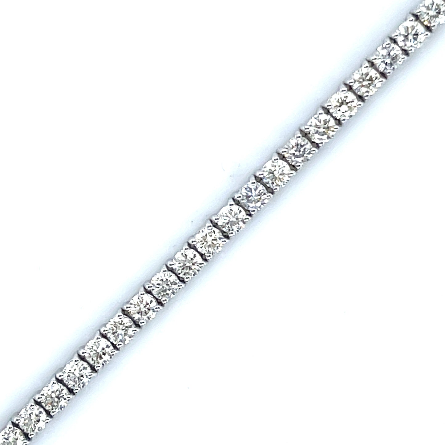 3.66CT 4-Prong Diamond Tennis Bracelet in 14k White Gold