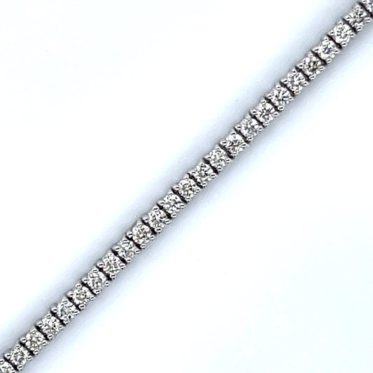 1.53CT 4-Prong Diamond Tennis Bracelet in 14k White Gold