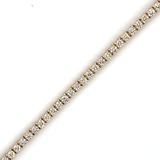 1.80CT 4-Prong Diamond Tennis Bracelet in 14k Yellow Gold