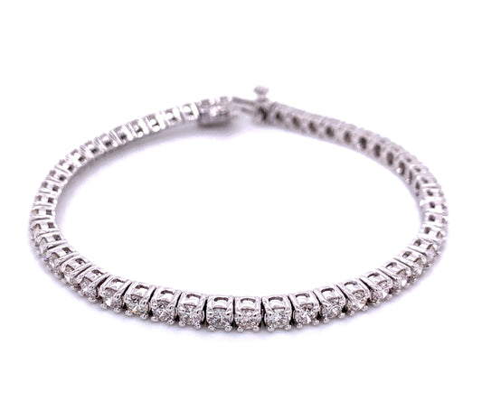 4-Prong Diamond Tennis Bracelet