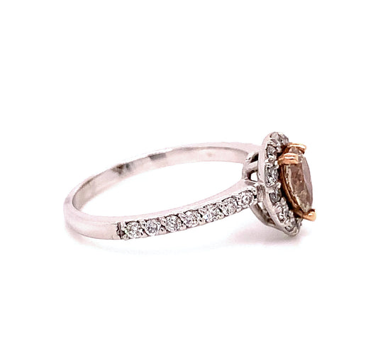 Fancy Pear Shaped Diamond Engagement Ring
