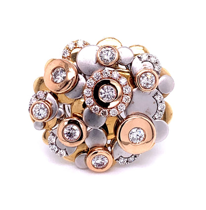 Trigold Clockwork Cluster Ring